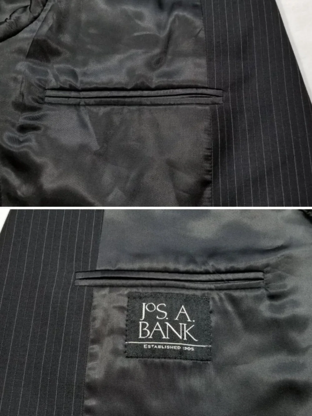 JOS. A. BANK Suit Jacket Pinstripe Wool 7067E1M